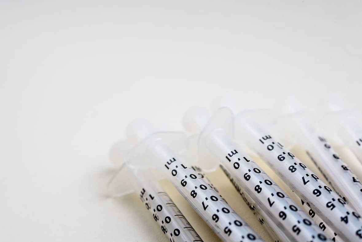 Fine syringes for use in medicine